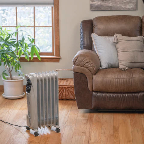 Comfort Zone Oil Filled Deluxe Radiator Heater (Grey)