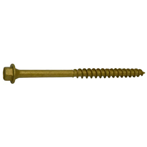 Monster Fastener Tan XL1500 Coated Steel Coarse Thread Hex Washer Head Saberdrive Timber Screws