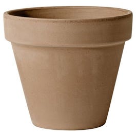 Terra Cotta Clay Pot, Standard, Moka Chocolate Brown, 8-In.