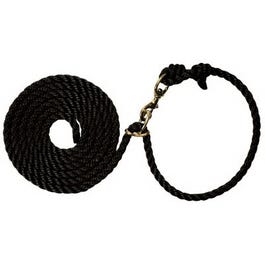 Livestock Neck Rope, Black Poly, 1/2-In. x 10-Ft.