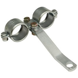 Double Breakaway Clamp, Stamped Steel, .5-In.