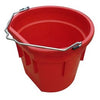 Utility Bucket, Flat Sided, Red Resin, 20-Qts.