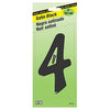 Address Number, Satin Black Zinc, 4-In., 4