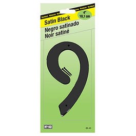 Address Number, Satin Black Zinc, 4-In., 