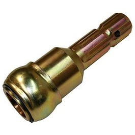 PTO Adapter Spline, Yellow Zinc-Plated, 1-3/8-In.