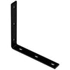 Corner Brace, Black Steel, 10.25-In.