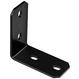 Corner Brace, Black Steel, 6.2-In.