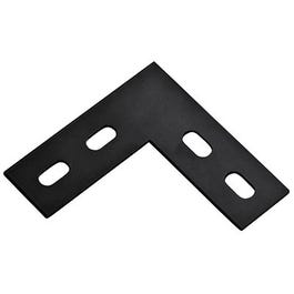 Corner Brace, Black Steel, 4.5-In.