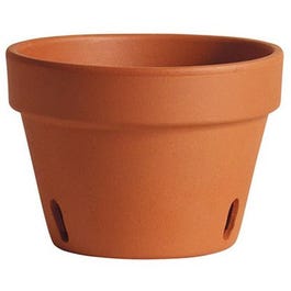 Orchid Pot, Terra Cotta Clay, 6-In.