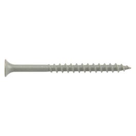 Fas-N-Tite Exterior Wood Screws, Gray Ceramic, 3.5-In. x #10, 1-Lb.