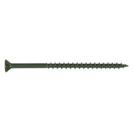 Deck Plus Ceramic Wood & Deck Screws, Green, #10 x 2.5-In., 25-Lbs.