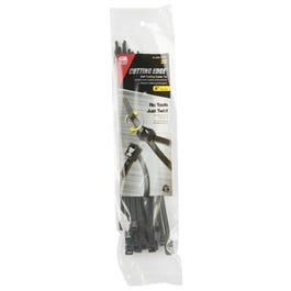 Cable Ties, Self-Cutting, Black, 8-In., 20-Pk.