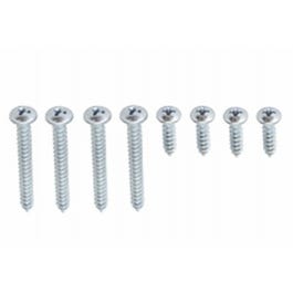 Shelf Bracket Screws, Chrome, 8-Pk.