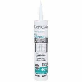 All-Purpose Latex Silicone Caulk, White, 10.1-oz.