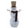 Glittering White PVC Snowman, 48 x 27-In.