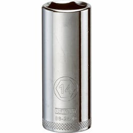 Metric Deep Socket, 6-Point, 1/4-In. Drive, 14mm