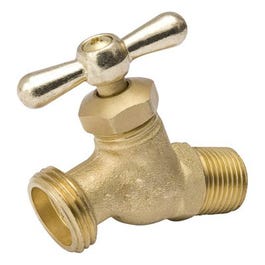 Hose Bibb, Straight, No-Kink, Brass, 1/2 MP x 1/2-In. Internal Solder