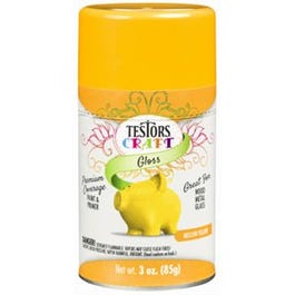 Craft Paint, Mellow Yellow Gloss, 3-oz. Aerosol