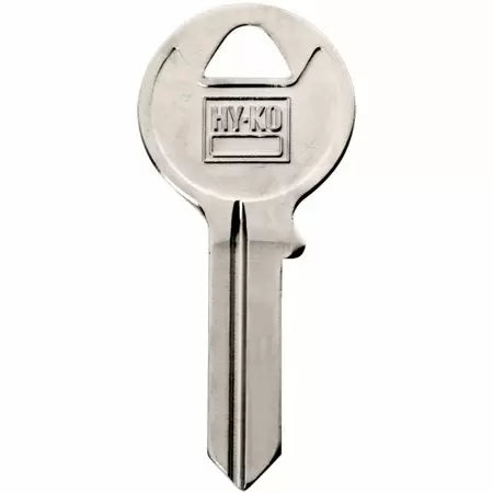 Hy-Ko AMH1 Key Blank 2.02 in L x 0.892 in W Brass Nickel Plated (2.02