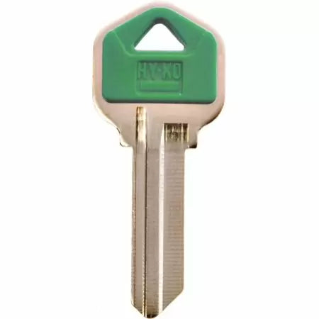 Hy-Ko KW1PG Key Blank with Green Plastic Head (Green)