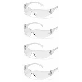 Wraparound Safety Glasses, Clear, 4-Pk.