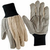 Work Gloves, Dotted Cotton Canvas, Men's L