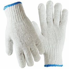 String Knit Work Gloves, Ambidextrous, Men's L, 12-Pk.