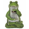 LED Solar Statue, Frog With Lighted Fireflies,