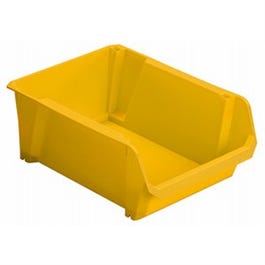 Storage Bin, Yellow Polypropylene, 13-1/4 x 5-7/8 x 9-In.