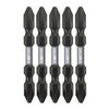 Double End Impact Screwdriver Bit, #2 Phillips, 5-Pk.