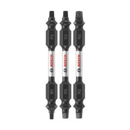 Impact Tough Insert Bit, Square, Double-Ended, 2.5-In., 3-Pk.