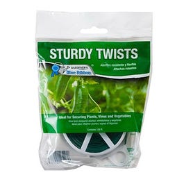 Sturdy Twists Plant Wire, Plastic-Coated, 100-Ft.