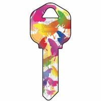 Hy-ko Products Butterflies Blank Key