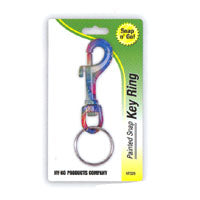 Hy-ko Products Painted Snap Key Ring, Purple and Blue,