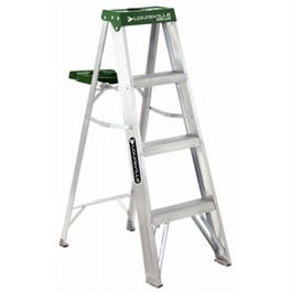 4-Ft. Step Ladder, Aluminum, Type II, 225-Lb. Duty Rating