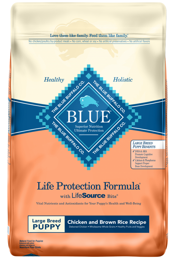 Blue Buffalo Life Protection Natural Chicken & Brown Rice Recipe Large Breed Puppy Dry Dog Food