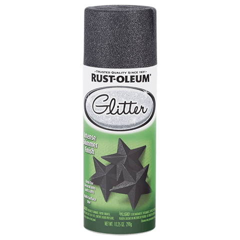 Rust-Oleum Glitter Spray Paint Midnight Black