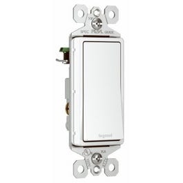 3-Way Decorator Wall Switch, 15A, White