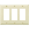 Ivory 3 Decorator Opening Nylon Wall Plate