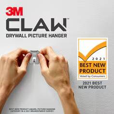 3M CLAW™ 25 lb. Drywall Picture Hanger With Spot Markers (1 pack)