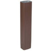 Downspout Extension, Brown Aluminum, 2 x 3 x 15-In.