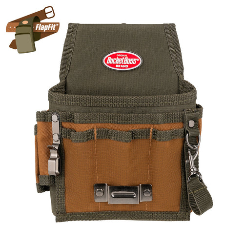 Bucket Boss Tool Pouch with FlapFit 6-1/2 (6-1/2)