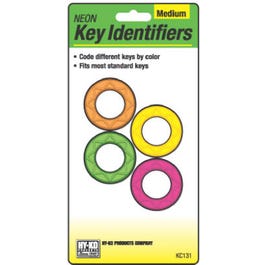 Key Identifiers, Medium, Neon, 4-Pk.