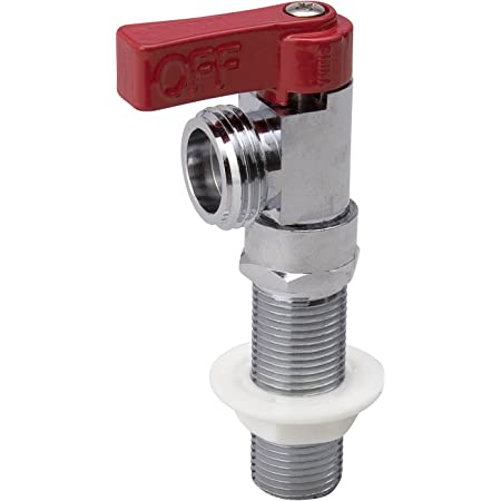 B & K Industries Dual Washing Machine Valve Red 1/2