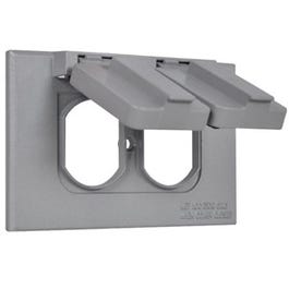 Weatherproof Flip Cover, Single Gang, Gray