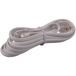 Modular Line Extension Cord, White, 7-Ft.