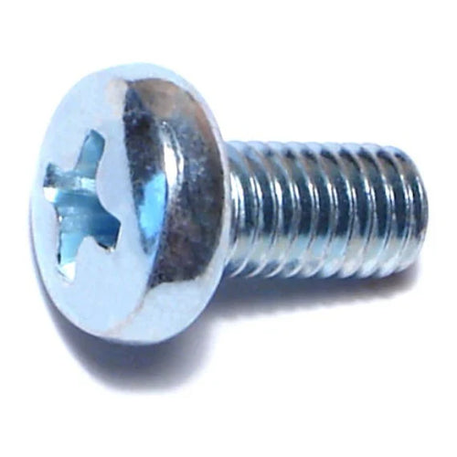 Monster Fastener Zinc Plated Class 4.8 Steel Coarse Thread Phillips Pan Head Machine Screws