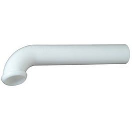 Lavatory Drain Wall Tube, White Plastic, 1-1/4 x 7-In.