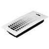 4 x 12-Inch Plastic White Contemporary Floor Register