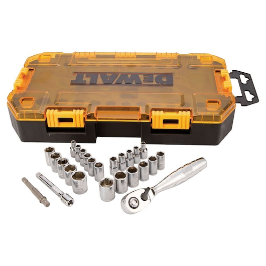 Dewalt 25 Piece 1/4 in Drive Socket Set (25 Pc)